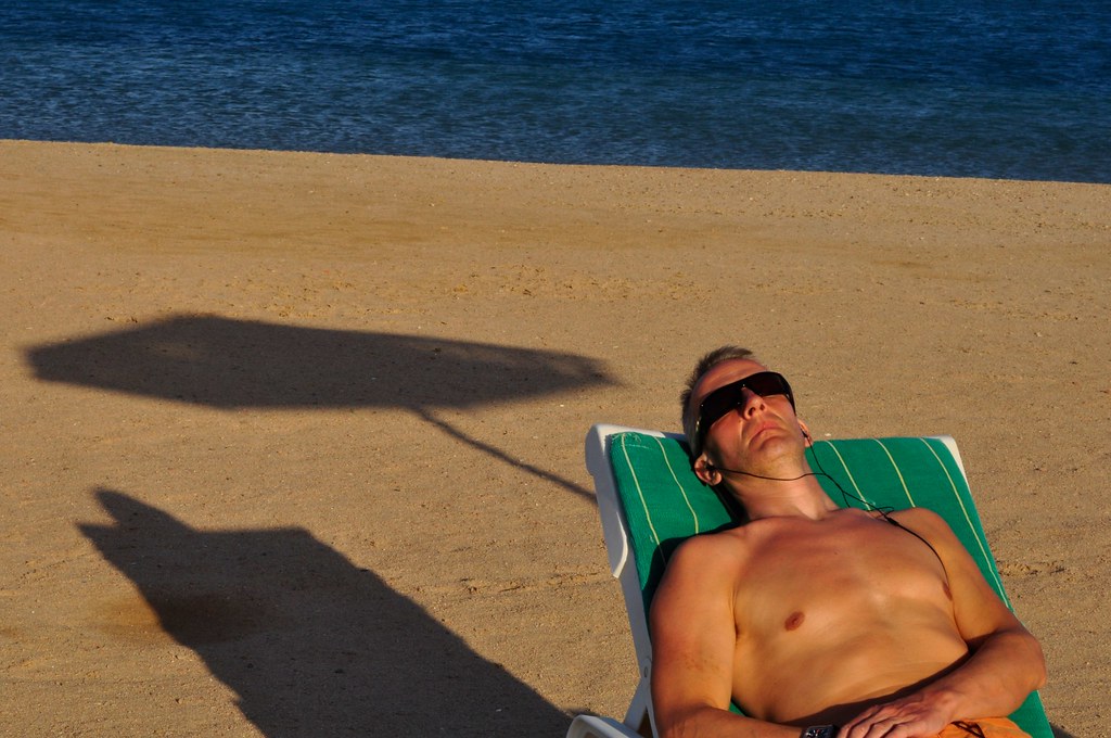 sunbathing on Nilaveli Beach