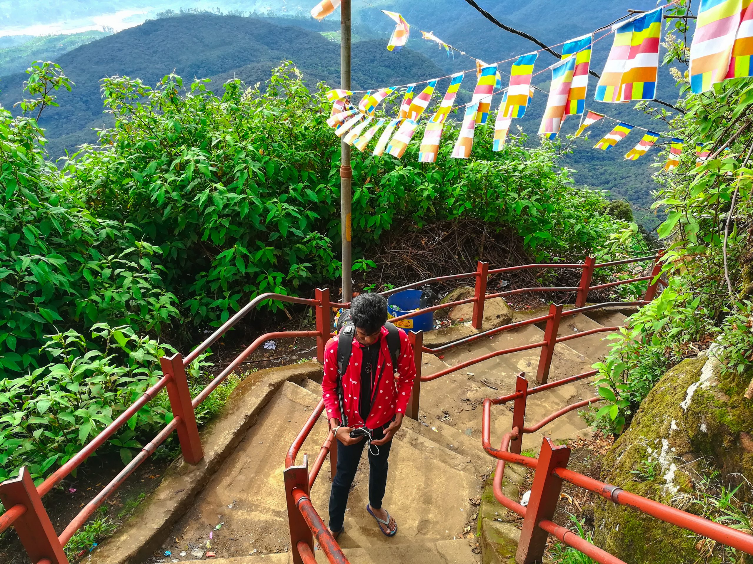 Climbing up the Adam’s Peak